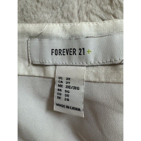 Forever 21 Dress Women Embroidered Zigzag Sundress Linen Blend Size 3X Rainbow - Picture 6 of 11